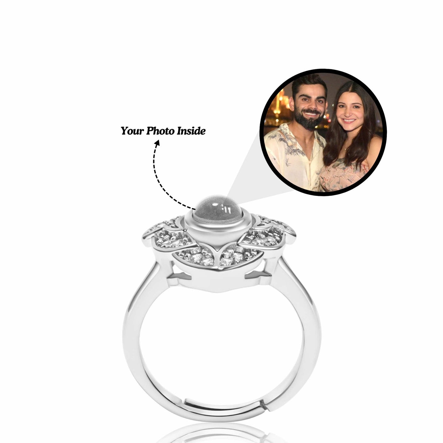 Diamond Heart PhotoJewels Ring