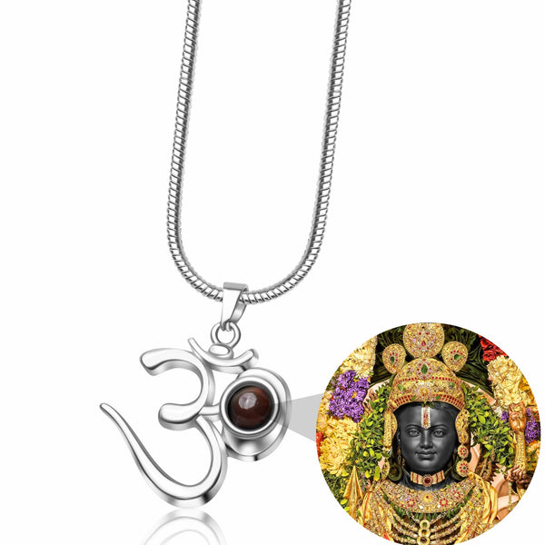 OM Pendant with Shree Ram Photo