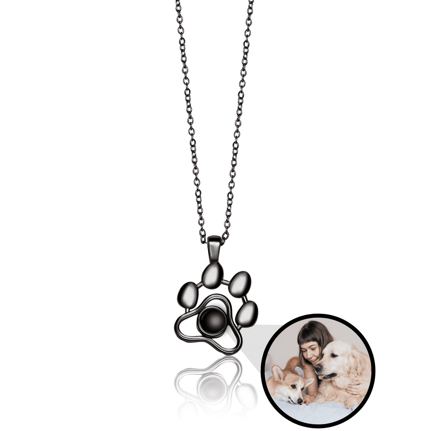 Paw PhotoJewels Necklace Copper
