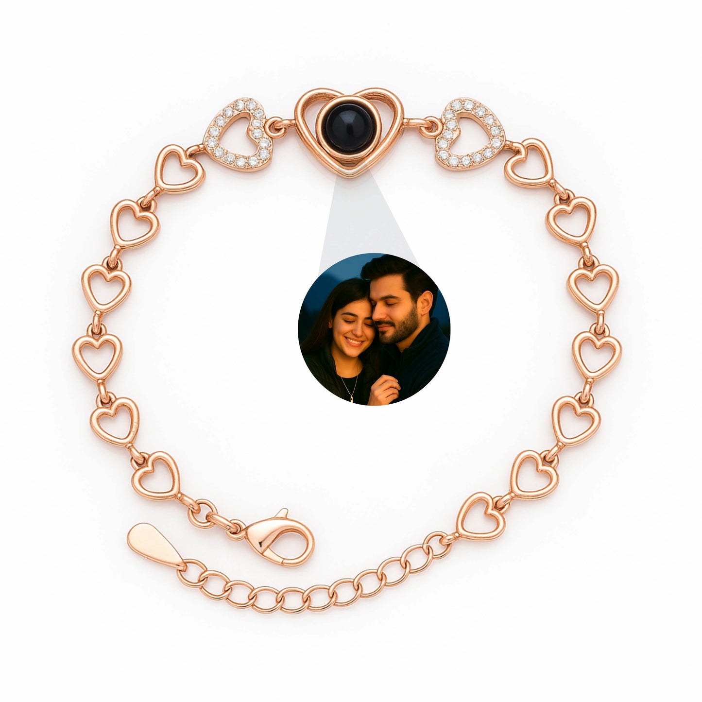 Chain of Hearts PhotoJewels Bracelet