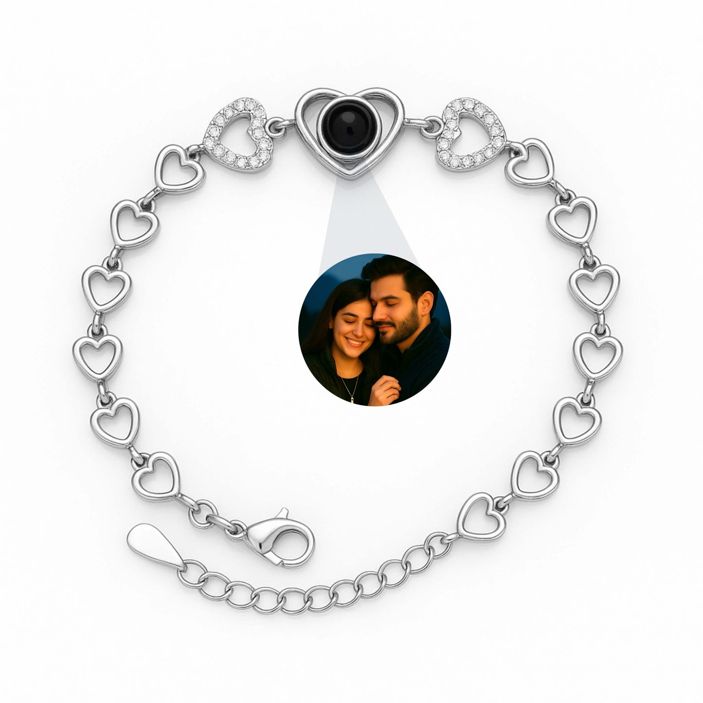 Chain of Hearts PhotoJewels Bracelet
