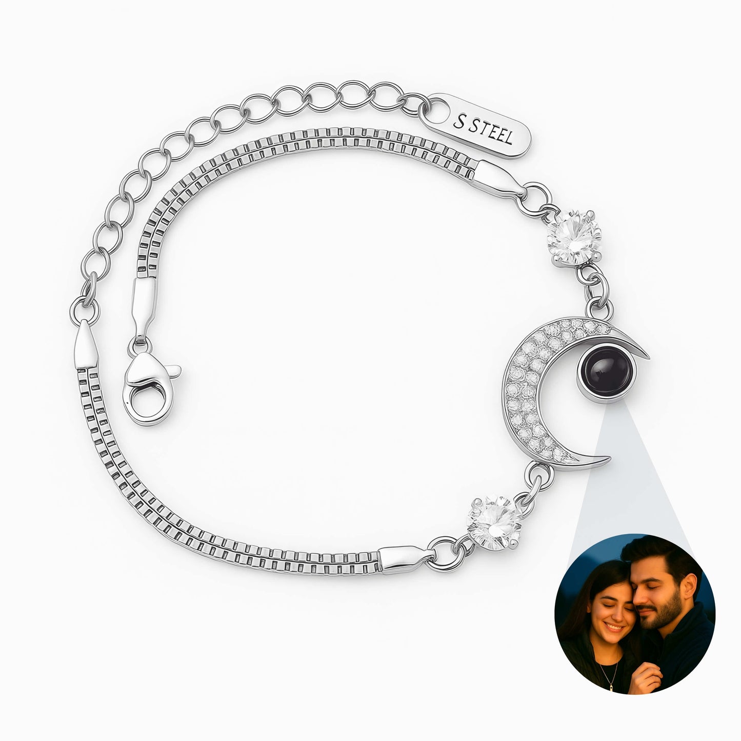 Crescent Moon PhotoJewels Bracelet