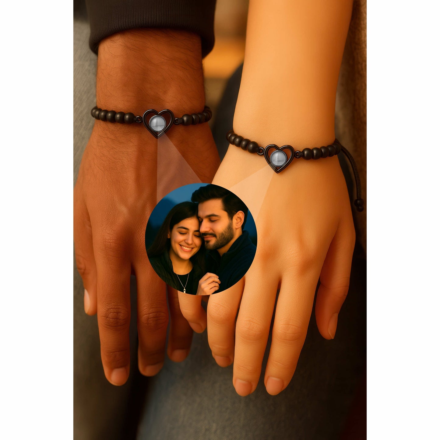 Heart Bead PhotoJewels Bracelet