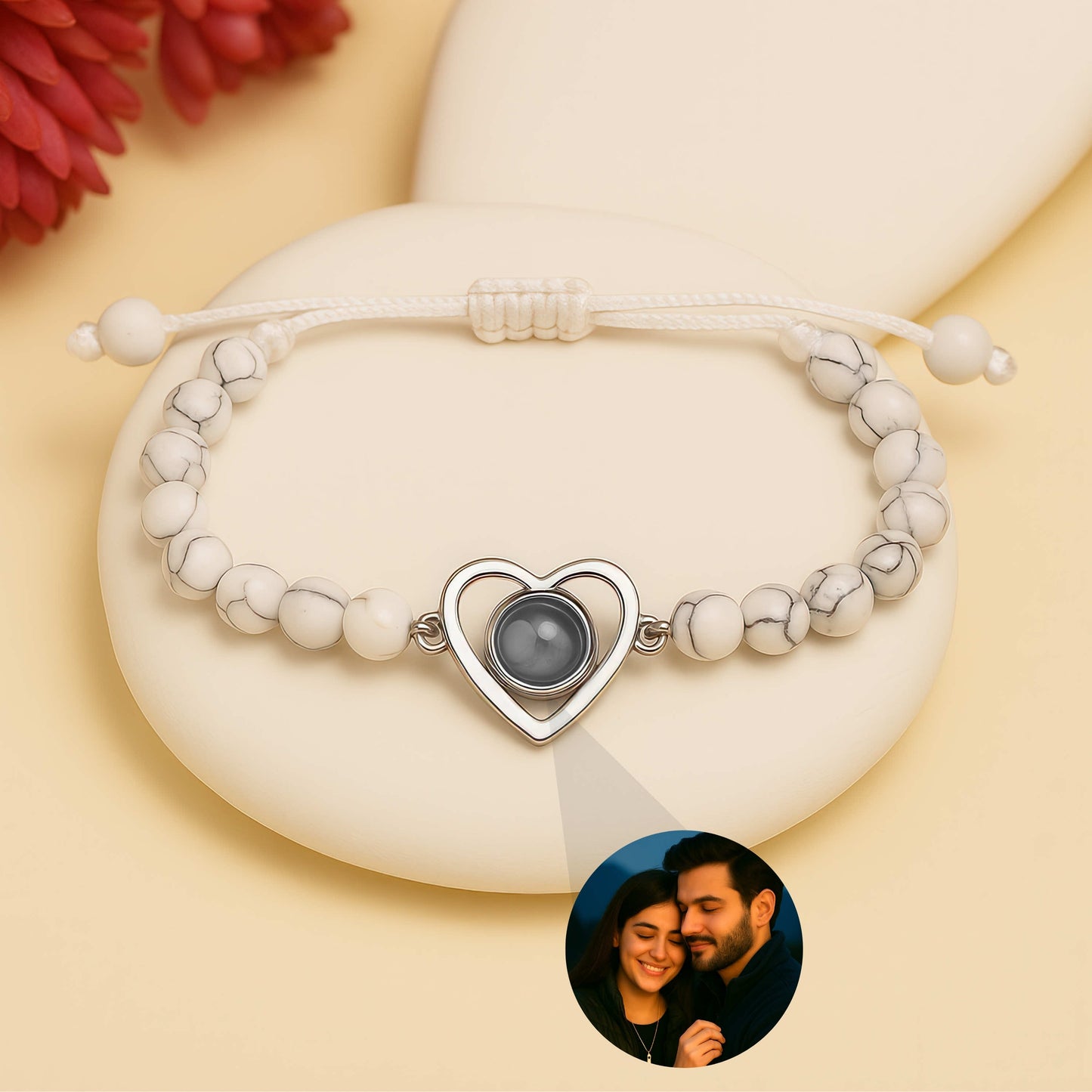 Heart Bead PhotoJewels Bracelet