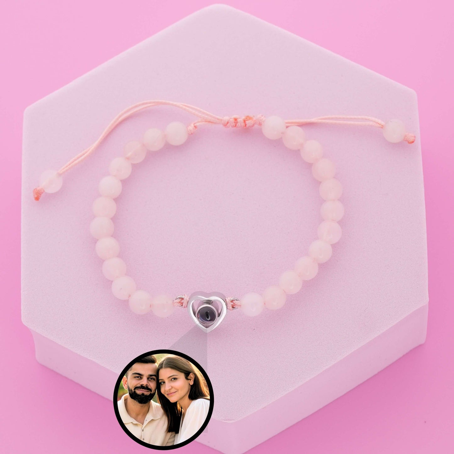 Heart Bead PhotoJewels Bracelet