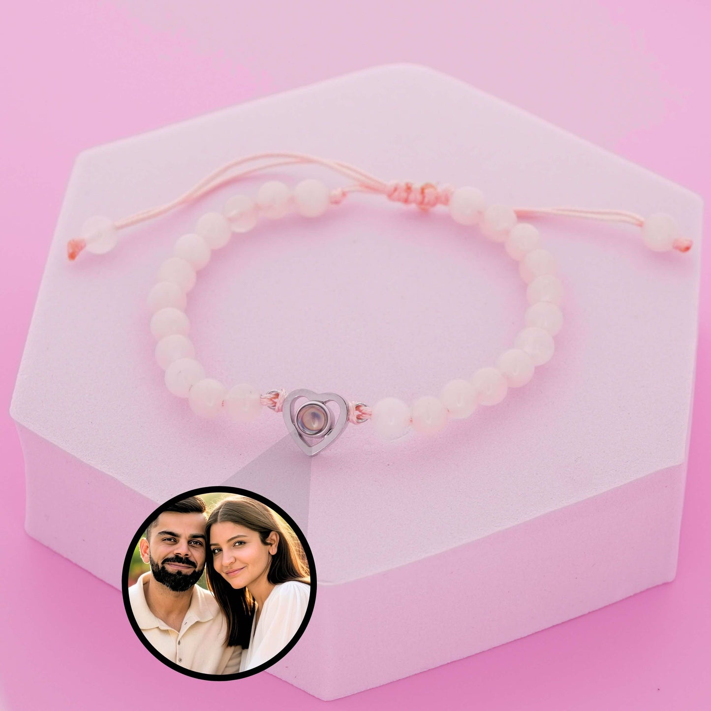 Heart Bead PhotoJewels Bracelet