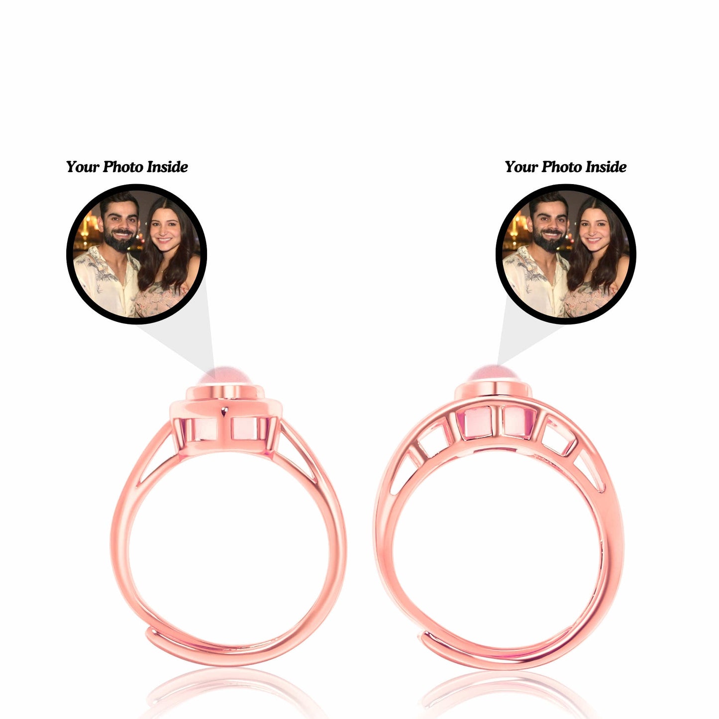 Couple Endless Love PhotoJewels Ring