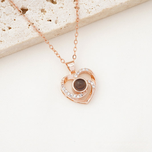 Elegant Heart Photo Pendant, Personalized Love Jewelry, Custom Photo Pendant, Sophisticated Memory Necklace, High-Quality Keepsake, Photo Jewels, Timeless Accessory, Sentimental Gift Idea, Classic Beauty Jewelry, Love and Memories Pendant
