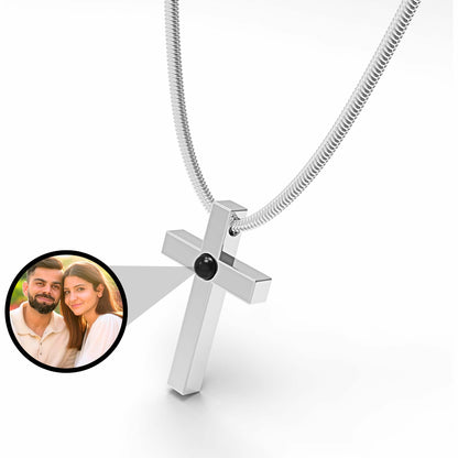 Men's Eternal Bond Cross PhotoJewels Necklace