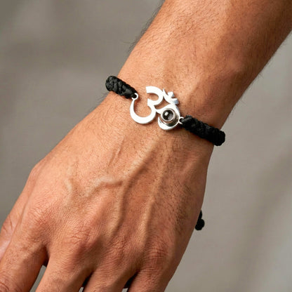 Braided Om Bracelet