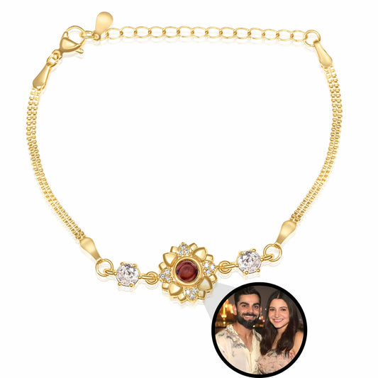 Flower Rose Heart PhotoJewels Necklace