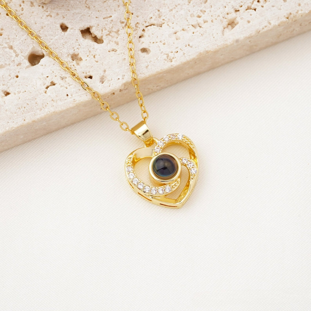 Elegant Heart Photo Pendant, Personalized Love Jewelry, Custom Photo Pendant, Sophisticated Memory Necklace, High-Quality Keepsake, Photo Jewels, Timeless Accessory, Sentimental Gift Idea, Classic Beauty Jewelry, Love and Memories Pendant