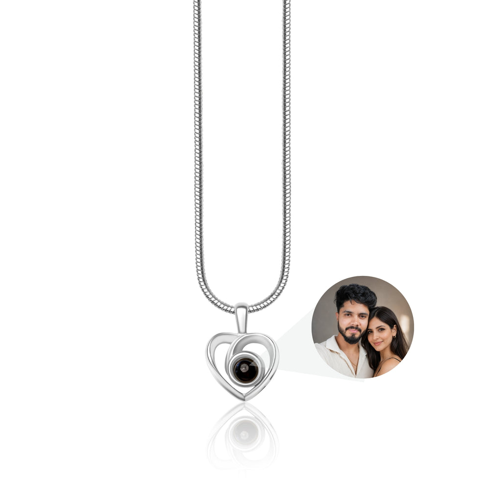 Curve Heart PhotoJewels Necklace