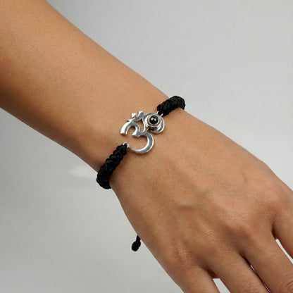 Braided Om Bracelet