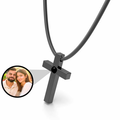 Men's Eternal Bond Cross PhotoJewels Necklace
