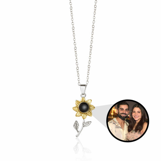 Sunflower PhotoJewels Necklace ( Copper)