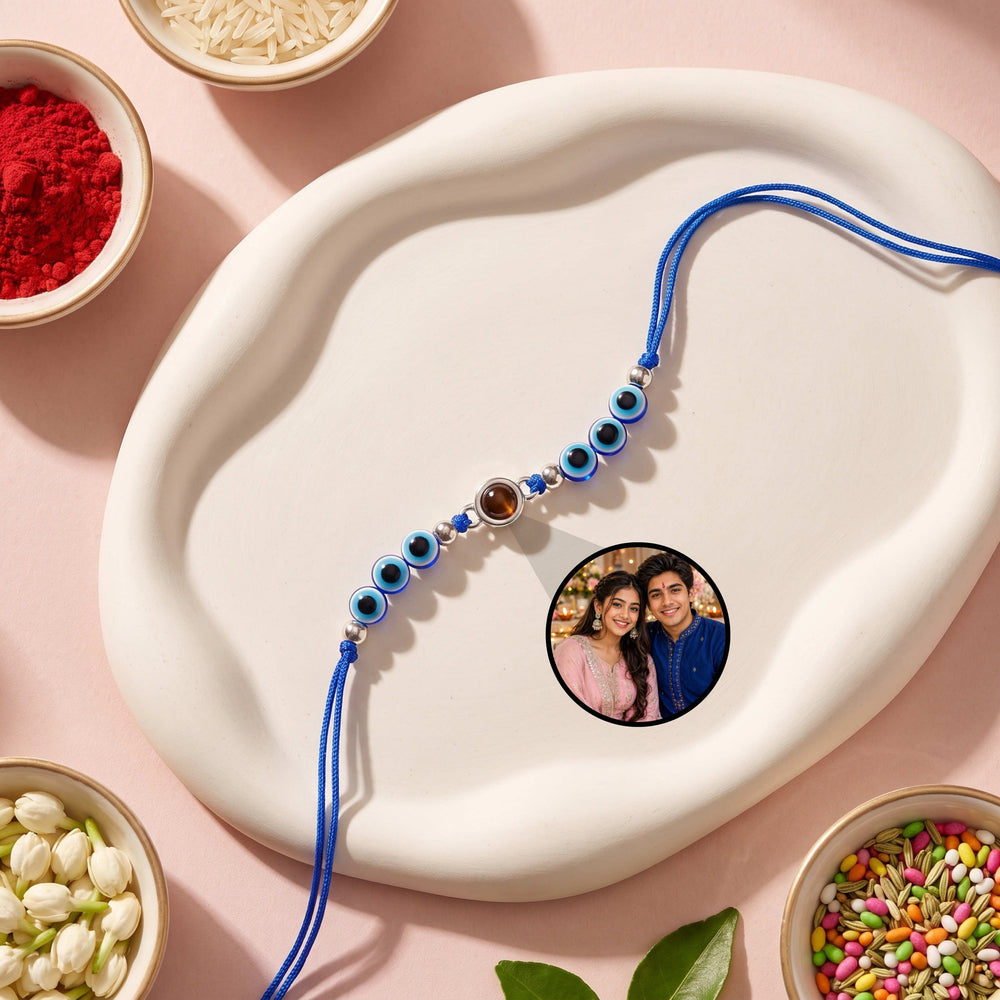 Evil Eye Photo Projection Rakhi
