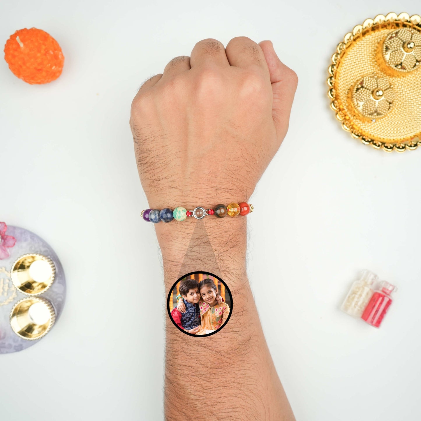 7 Chakra Photo Projection Rakhi