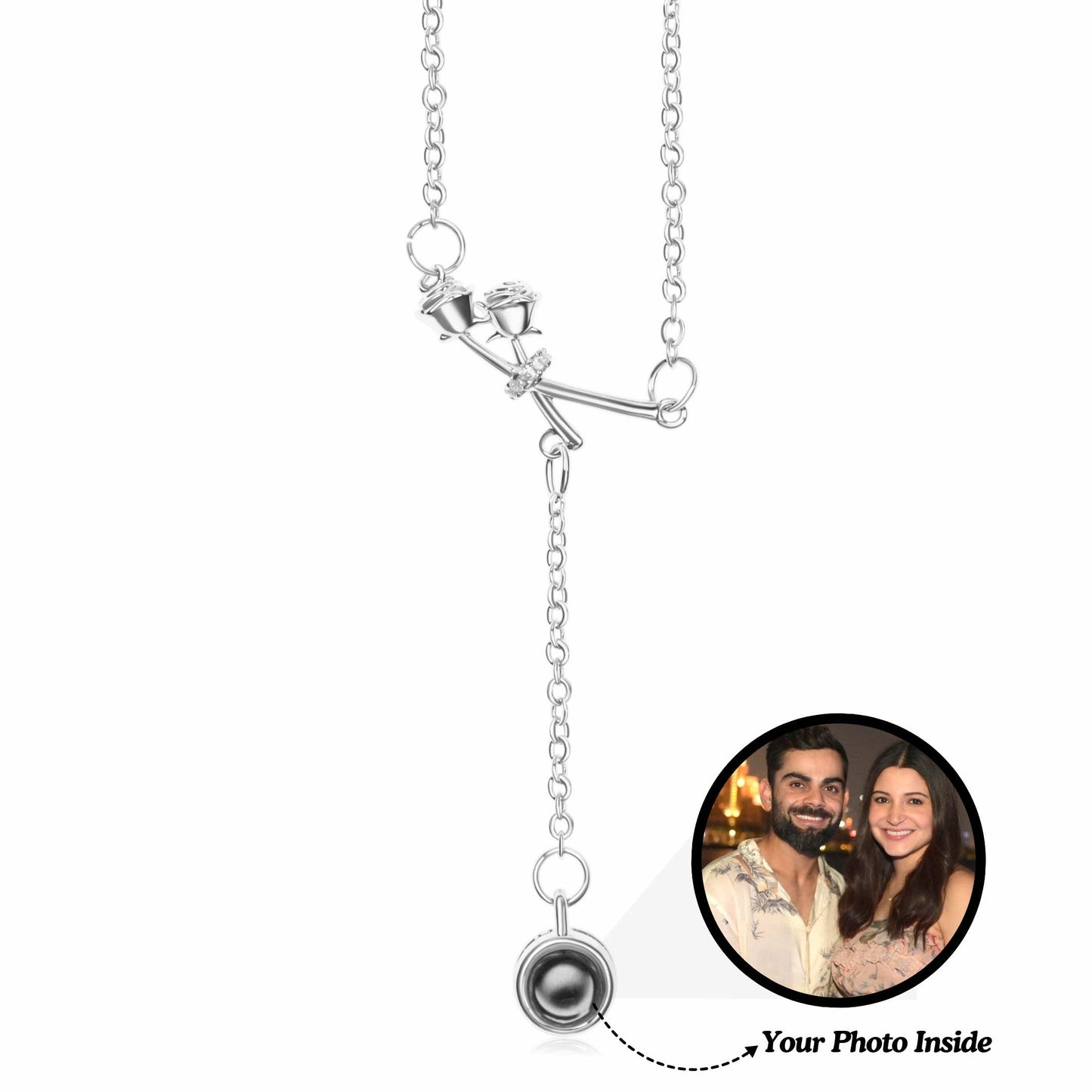 Rose Knot PhotoJewels Necklace
