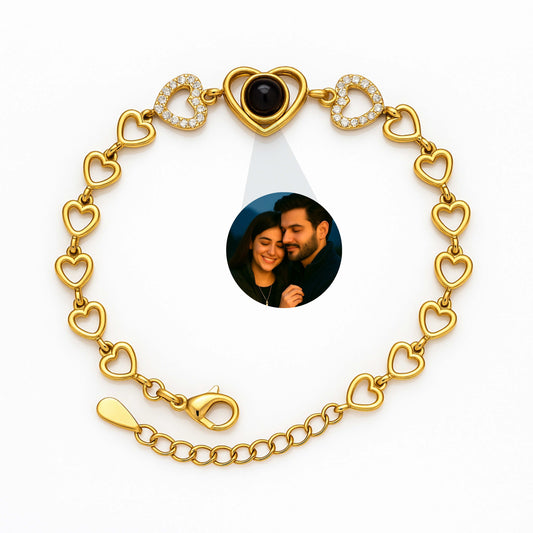 Chain of Hearts PhotoJewels Bracelet