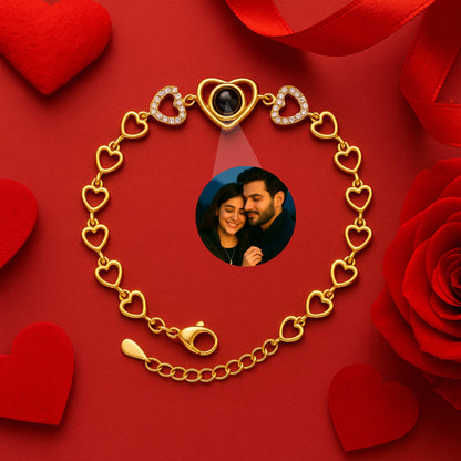 Chain of Hearts PhotoJewels Bracelet