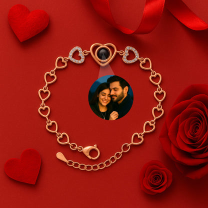 Chain of Hearts PhotoJewels Bracelet