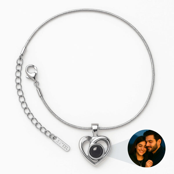 Curve Heart PhotoJewels Bracelet