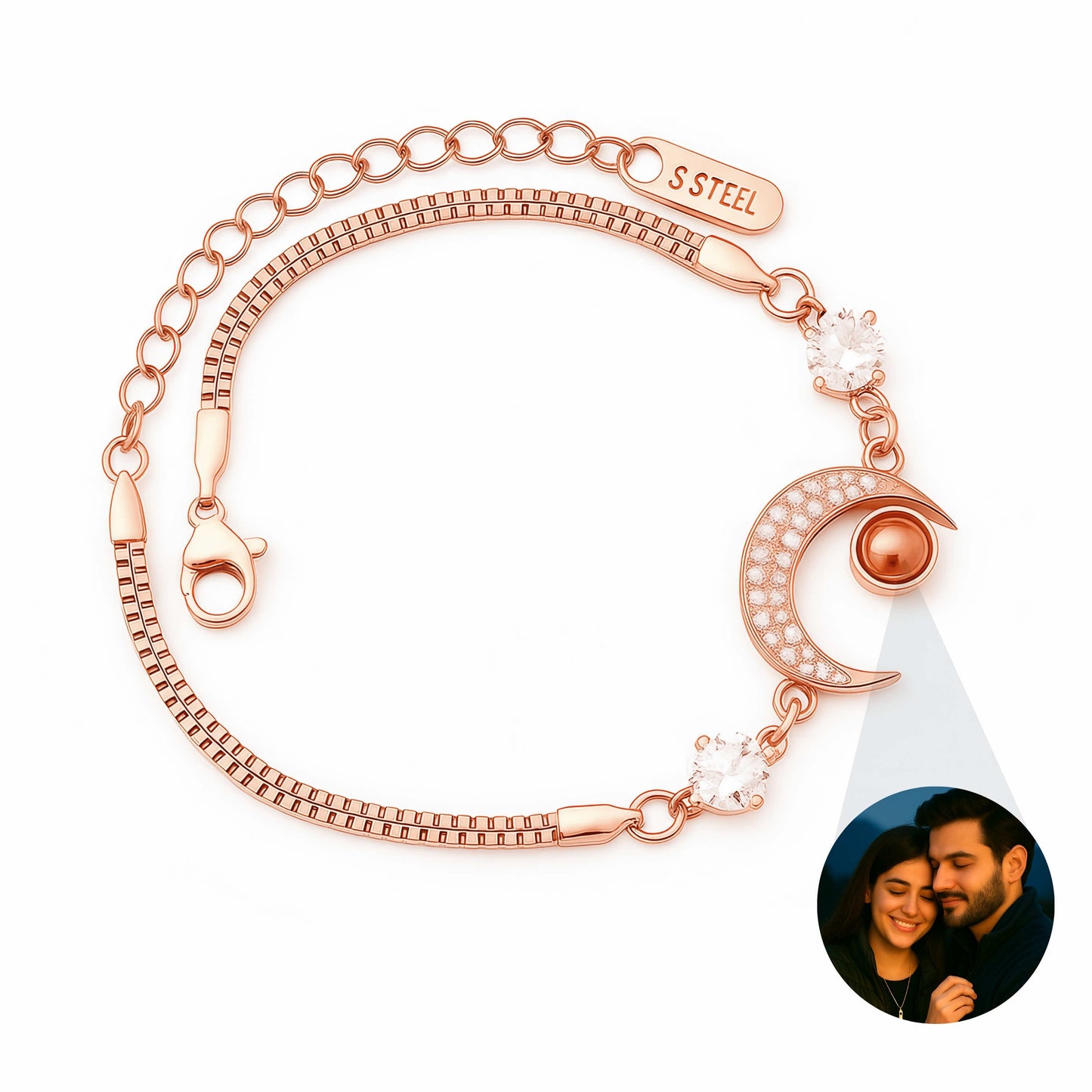 Crescent Moon PhotoJewels Bracelet
