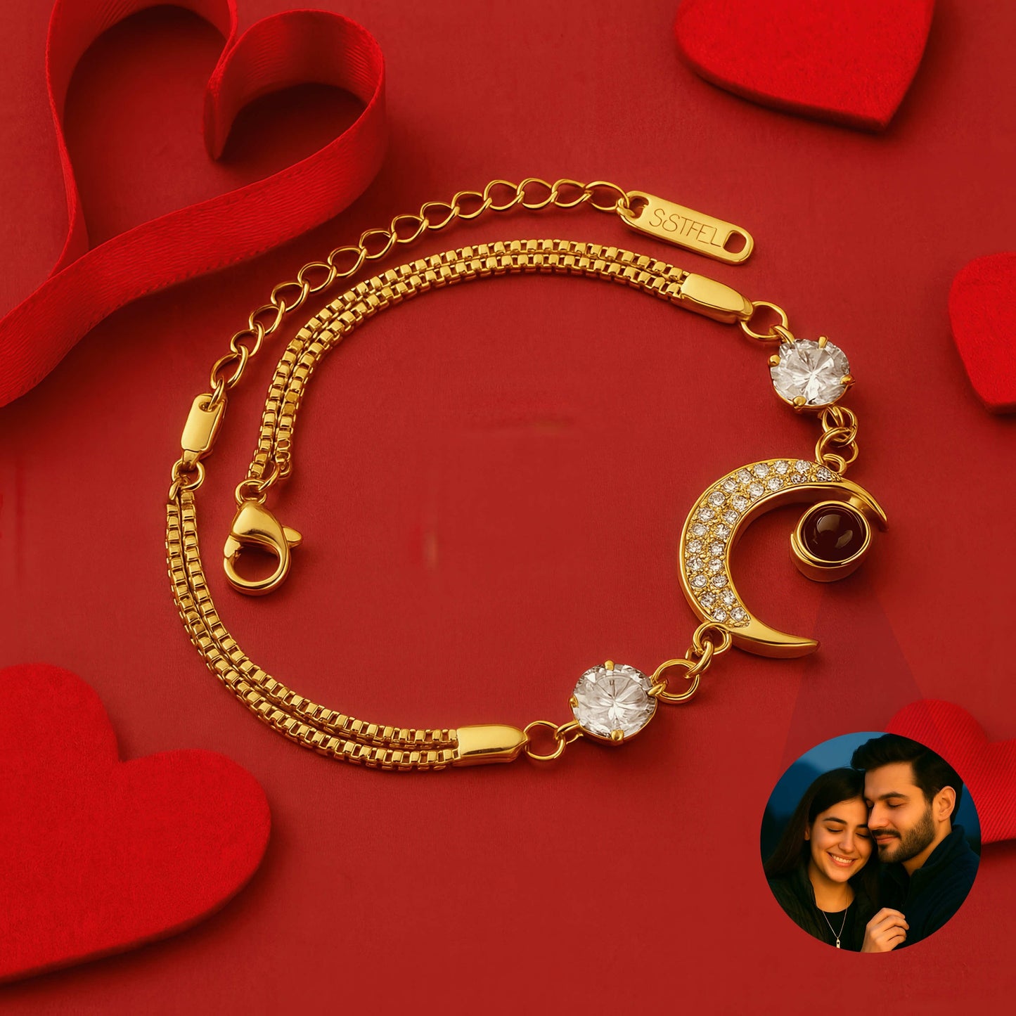 Crescent Moon PhotoJewels Bracelet