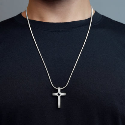 Men's Eternal Bond Cross PhotoJewels Necklace
