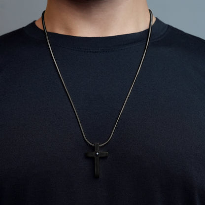 Men's Eternal Bond Cross PhotoJewels Necklace
