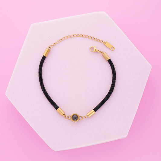 Black Thread PhotoJewels Bracelet