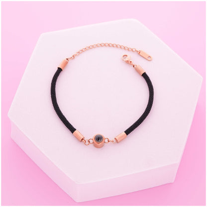 Black Thread PhotoJewels Bracelet