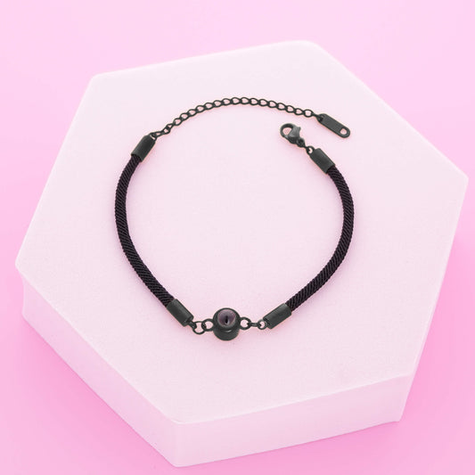 Black Thread PhotoJewels Bracelet