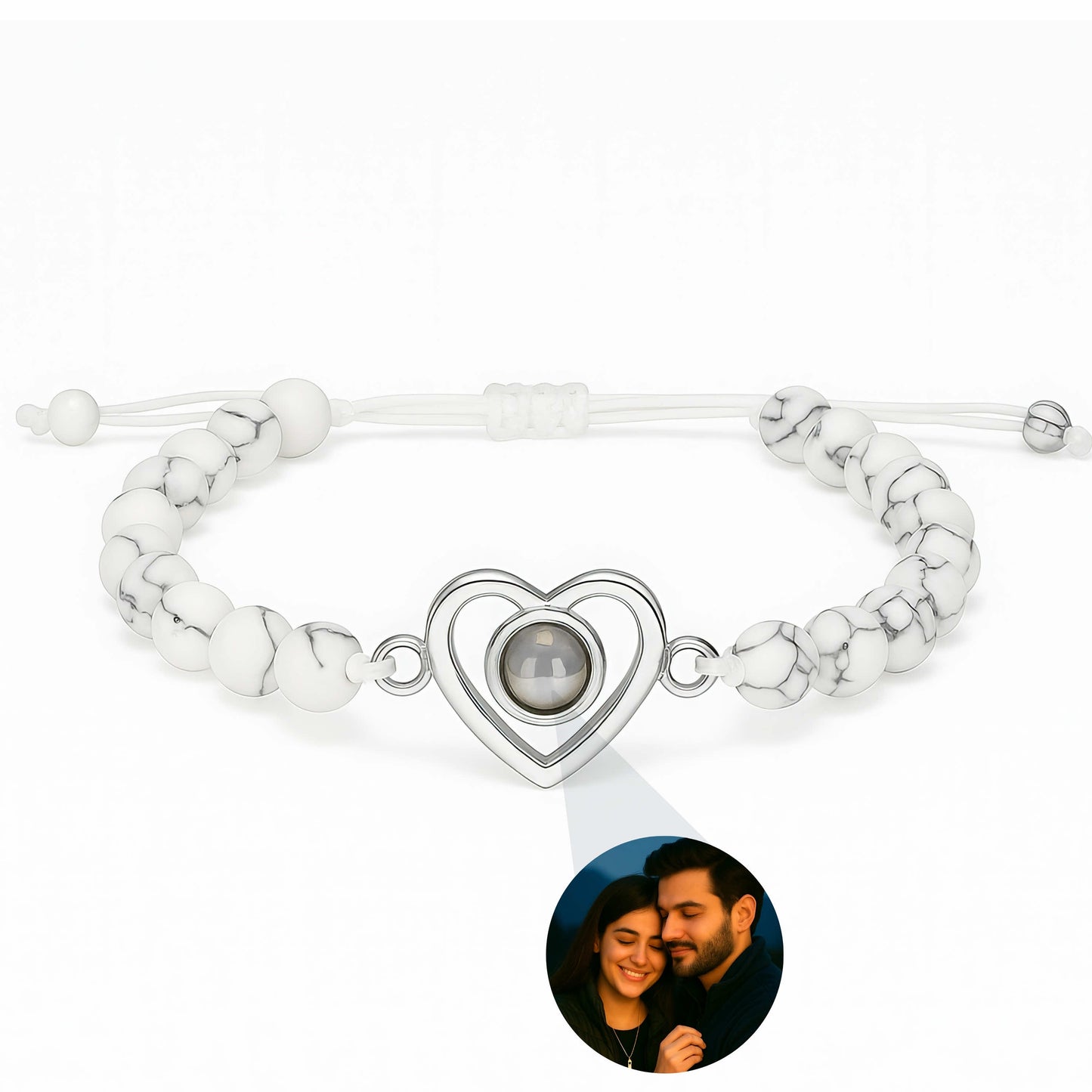 Heart Bead PhotoJewels Bracelet