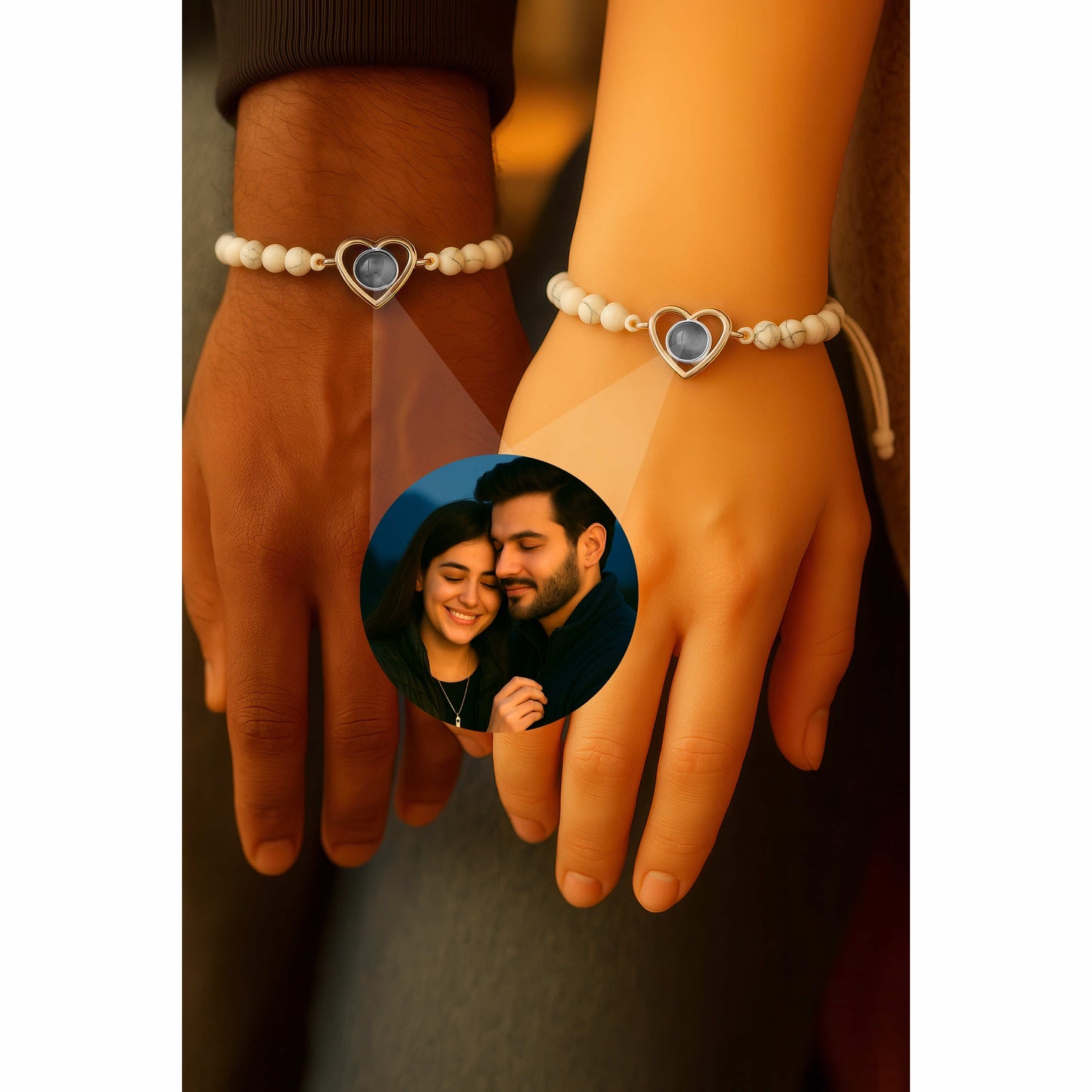 Heart Bead PhotoJewels Bracelet
