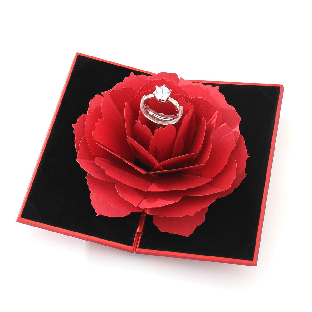 Premium Flower Rose Box  For Ring ( This is Only Box )