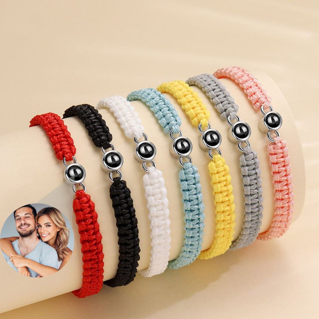 Braided Color Photo Bracelet - Photo JewelsBracelets