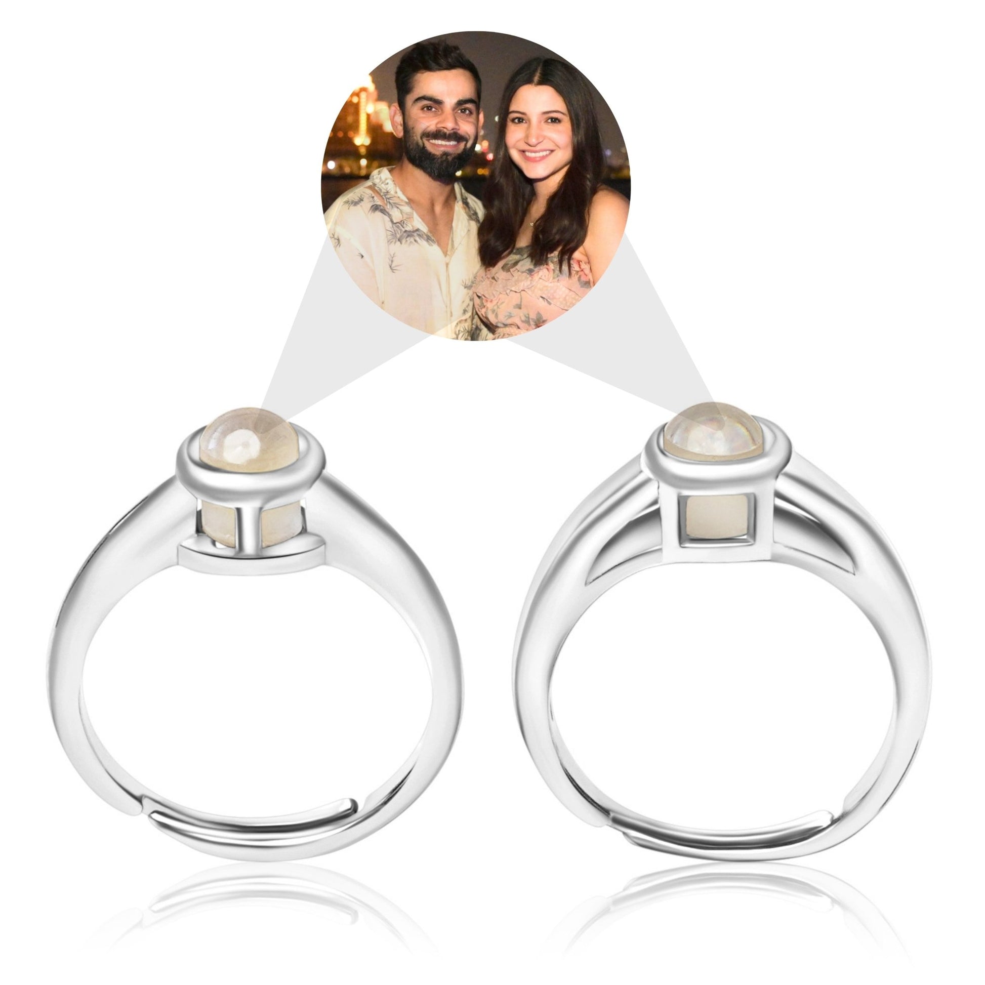 Couple Color Photo Ring - Photo Jewels