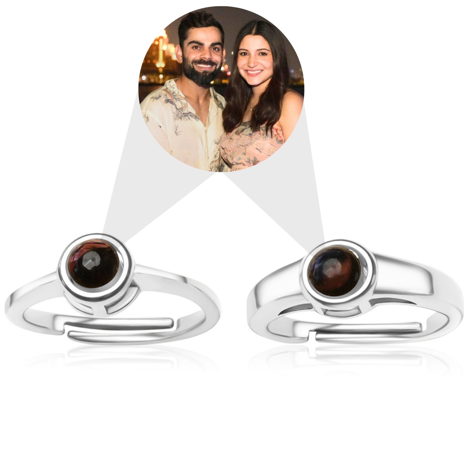 Couple Color Photo Ring - Photo Jewels