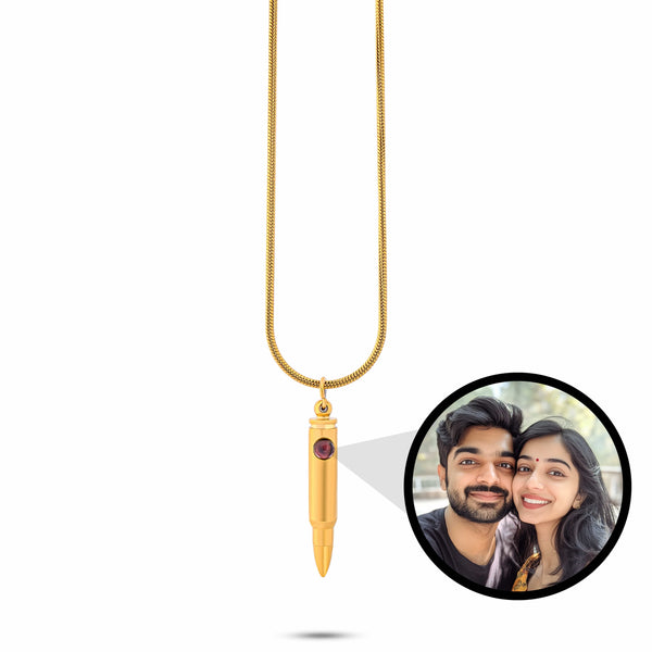 Love in a Bullet Men's PhotoJewels Necklace