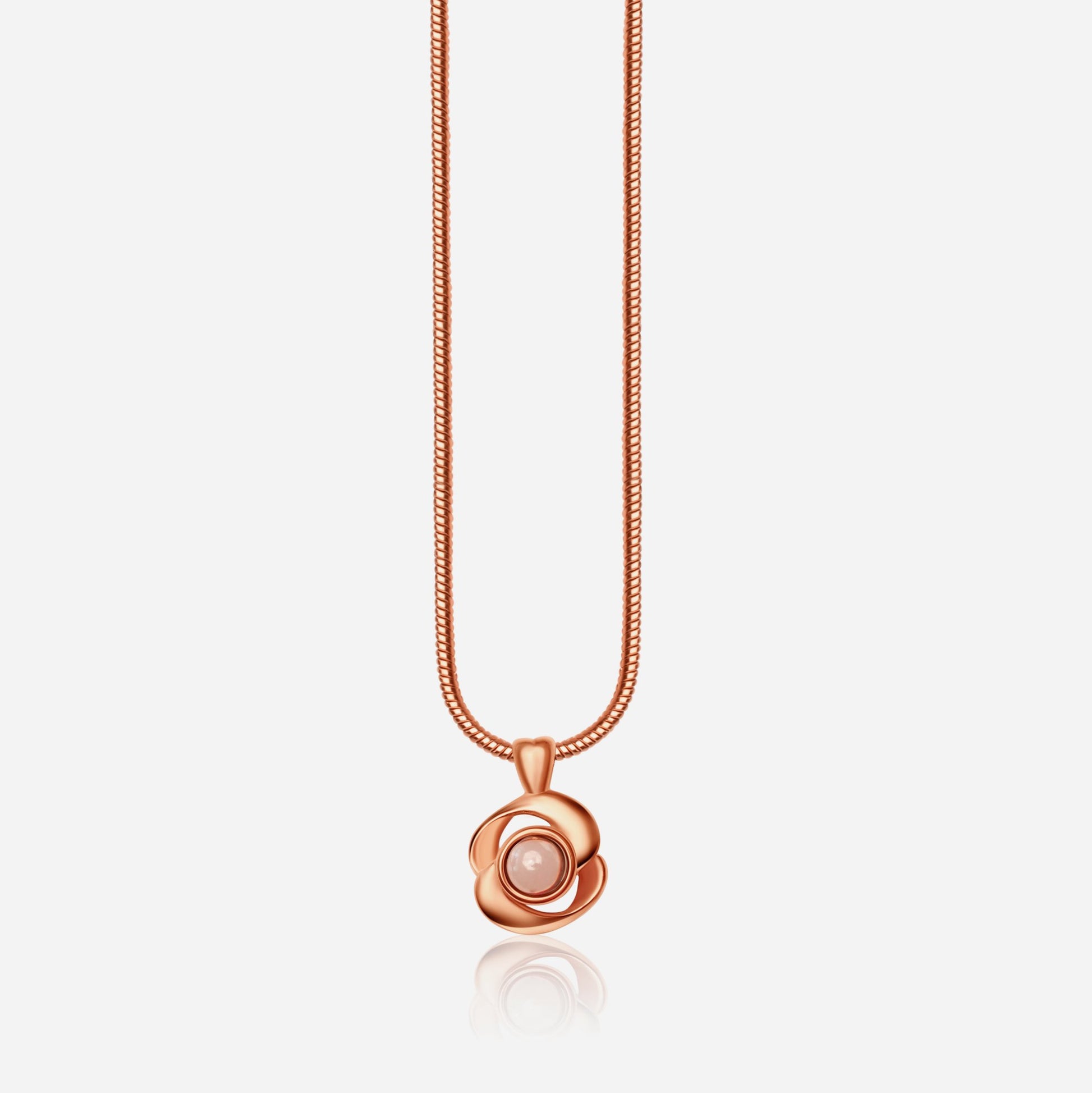 Rose Petal Color Photo Necklace - Photo Jewels