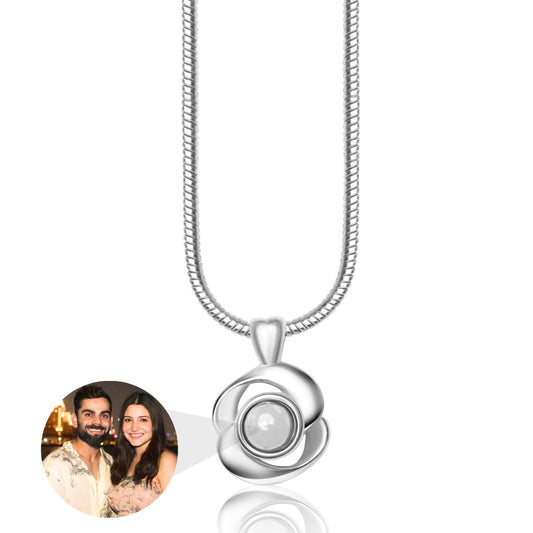 Rose Petal Color Photo Necklace - Photo Jewels