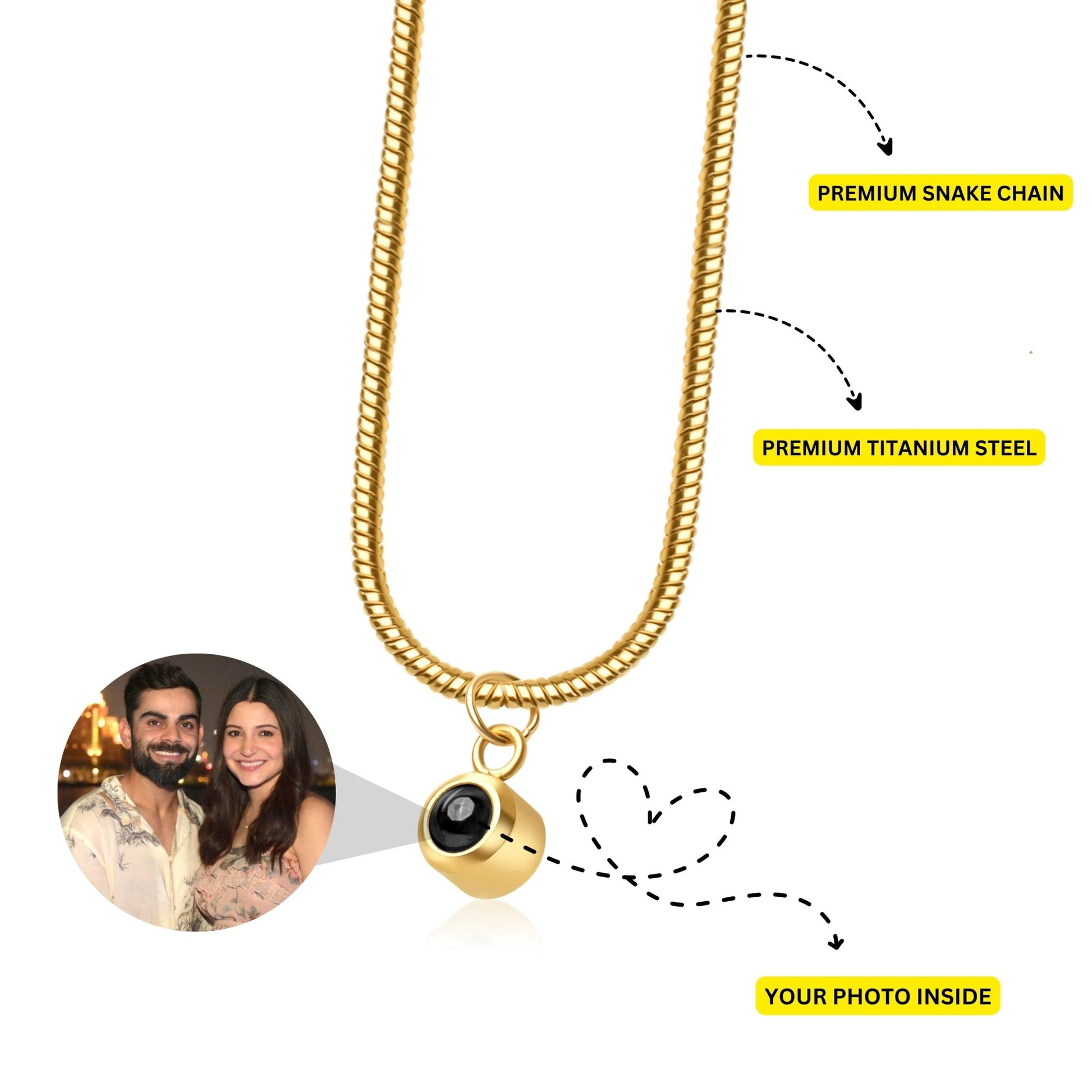 Women's Color Photo Bubble Pendant - Photo Jewels
